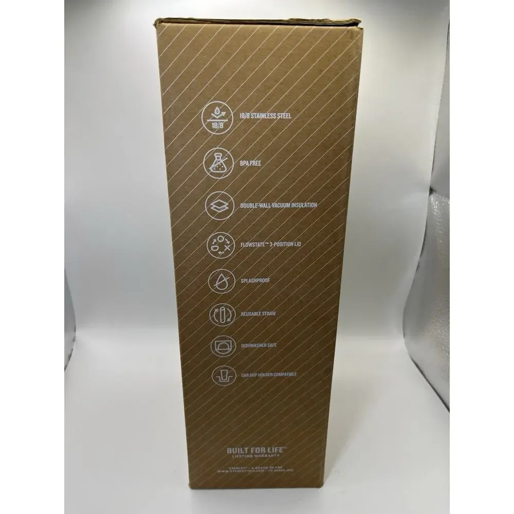 Stanley Quencher H2.0 FlowState 40 oz Tumbler Citron Handle Straw NEW IN BOX